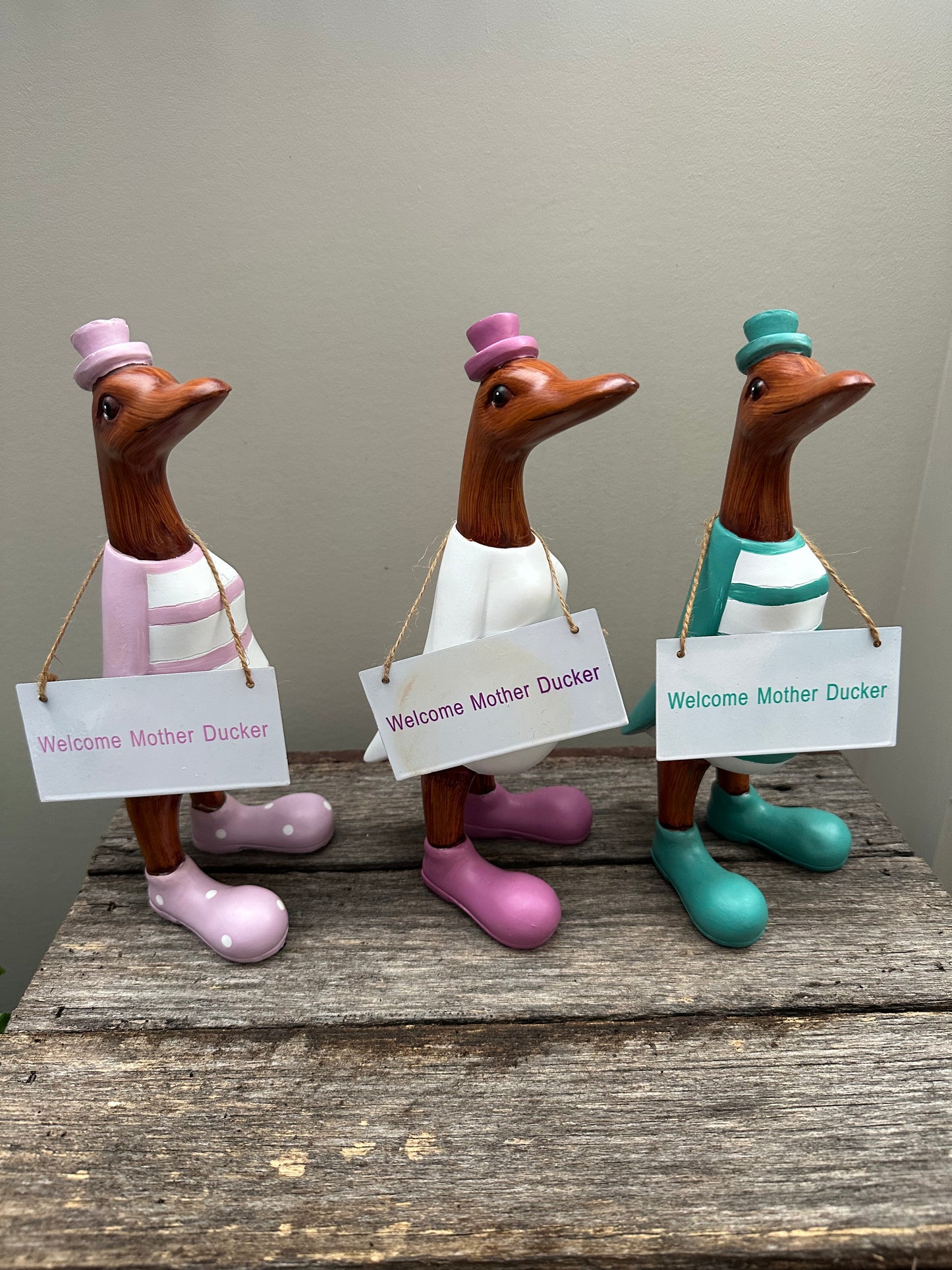 Welcome Mother Ducker Duck Statues