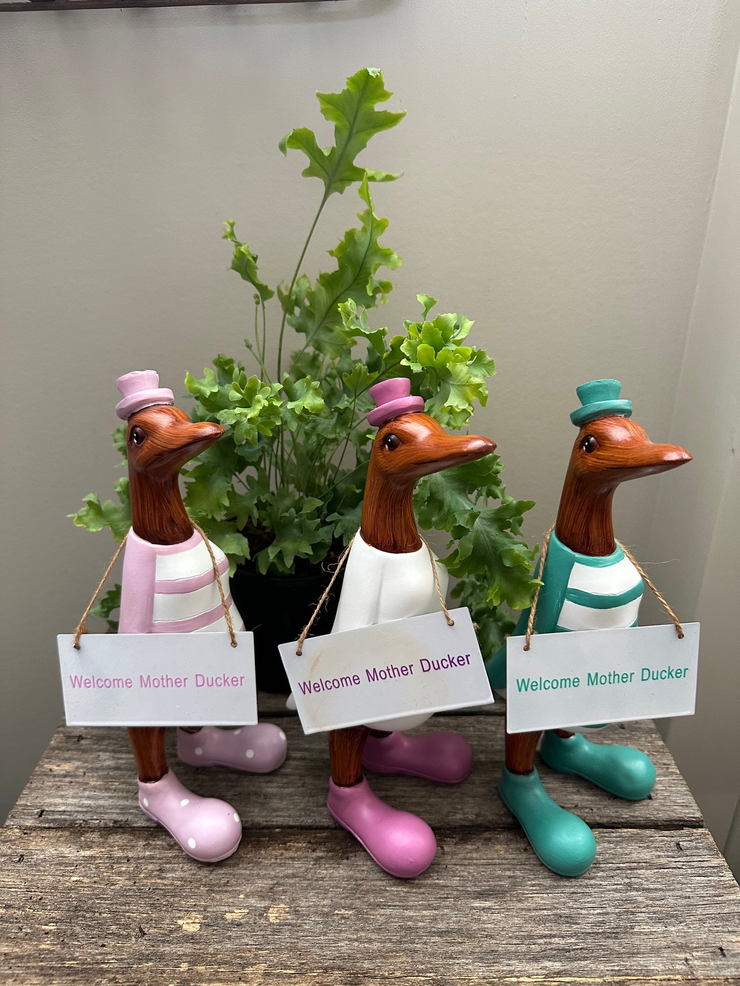 Welcome Mother Ducker Duck Statues