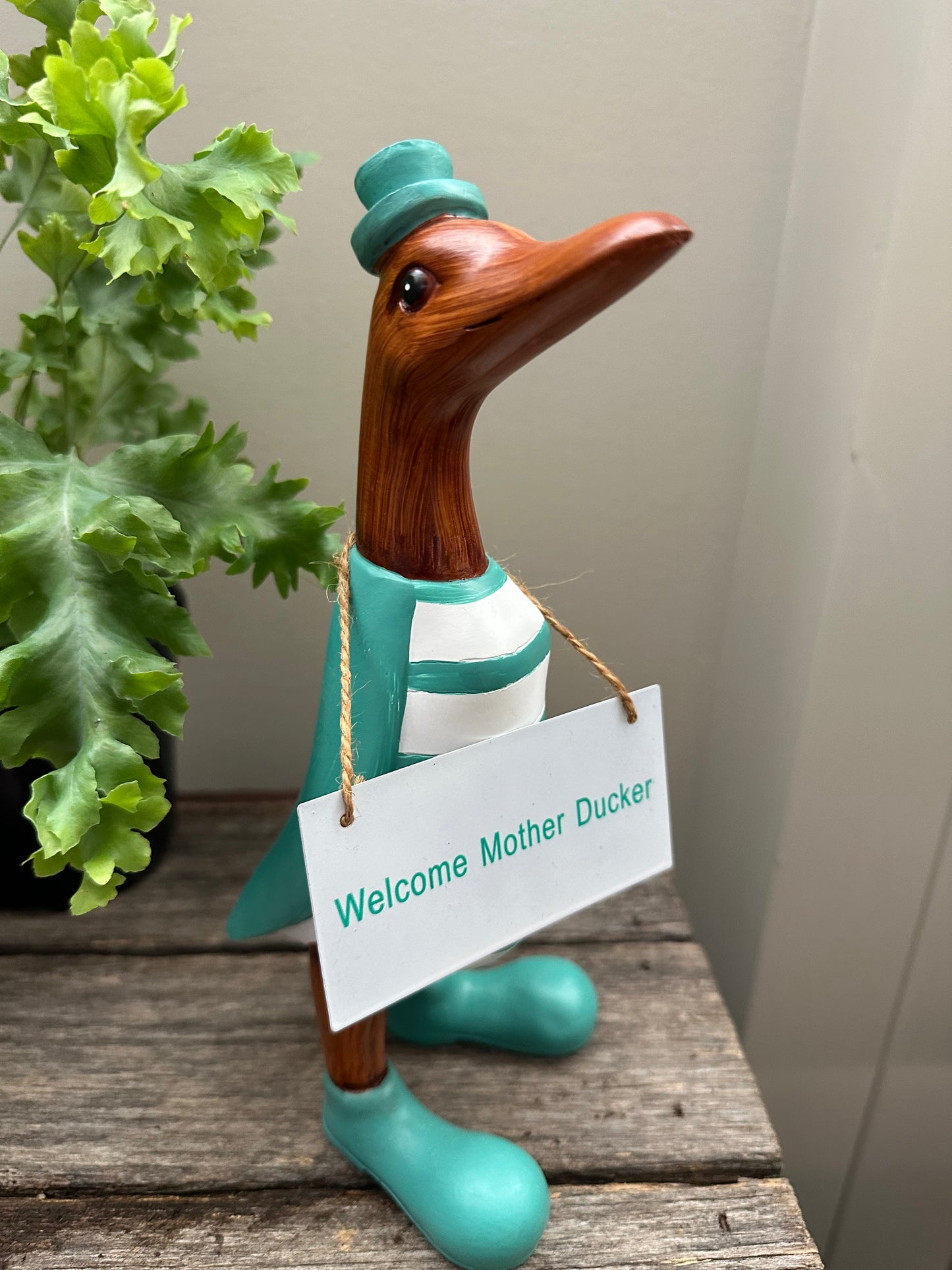 Welcome Mother Ducker Duck Statues