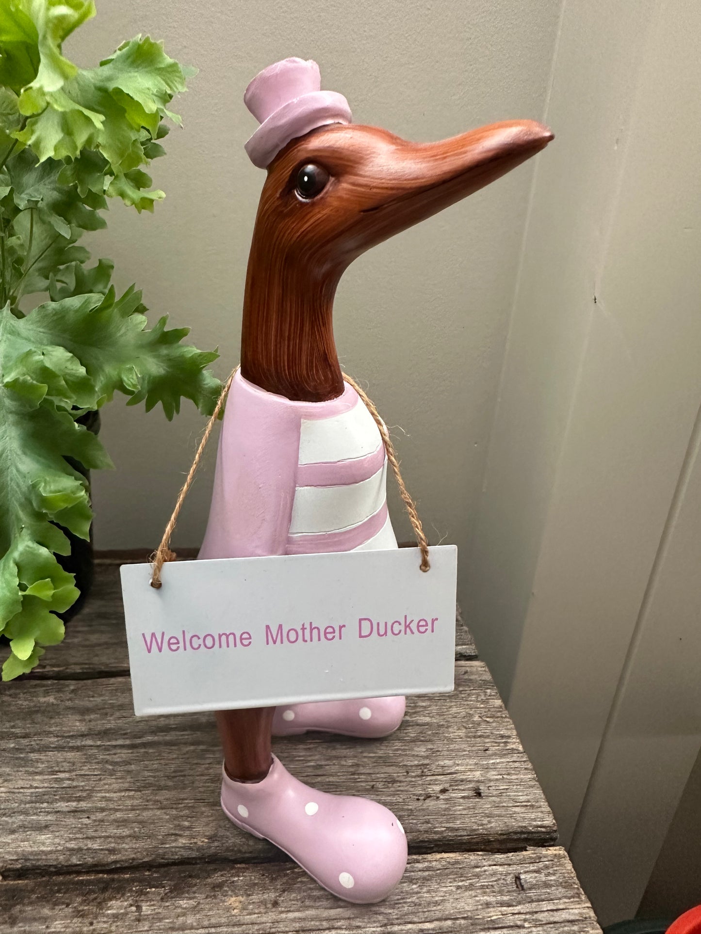 Welcome Mother Ducker Duck Statues